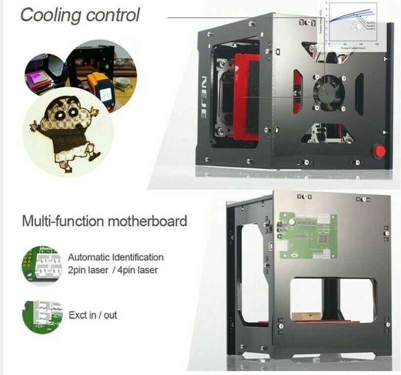 NEJE DK-8-KZ 1500mW Mini CNC Laser Engraver for Precision Crafting