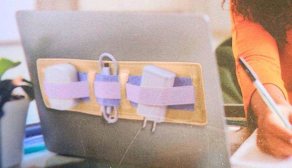 Stylish Laptop Organizer Strap - Mouse Cables Holder