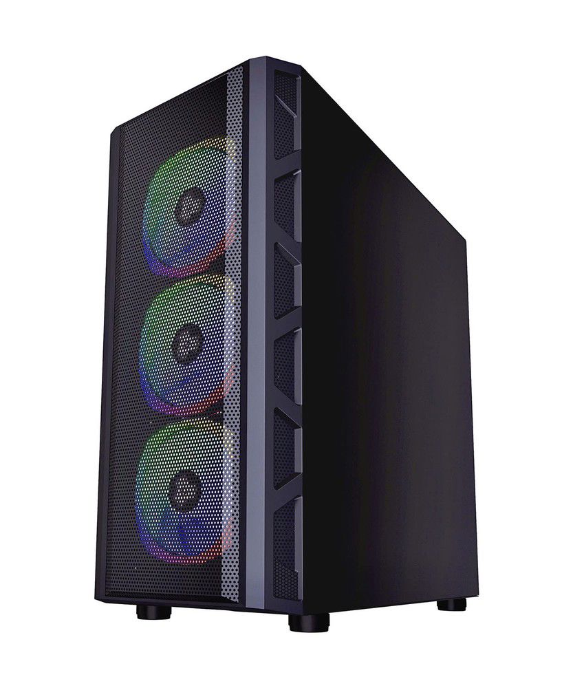 Guardian Mesh Mid Tower Gaming Case with Tempered Glass Panel