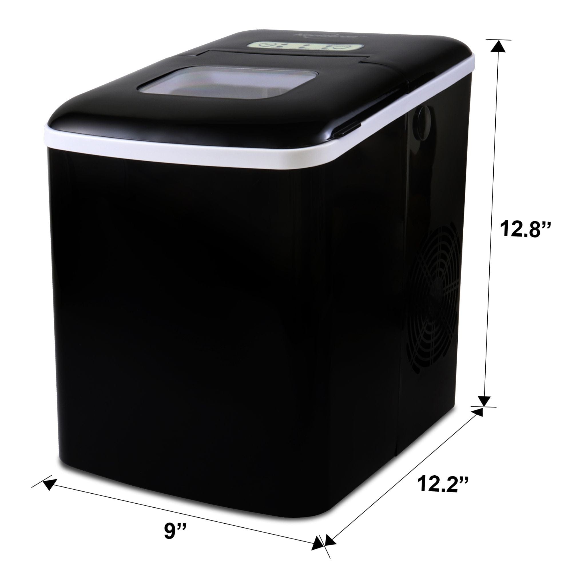 Koolatron Ice Maker Black 1.85L - Fast and Portable Ice Making Machine
