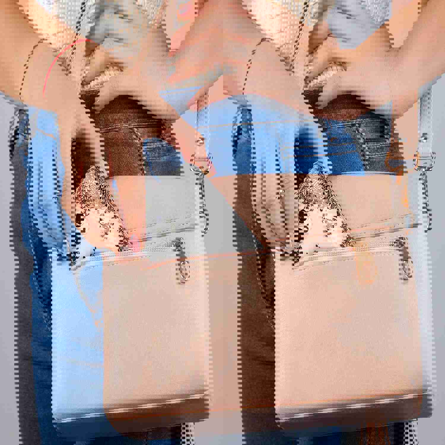 Premium TPU Clear Case with Wind Flower Design for iPhone & Samsung Phones