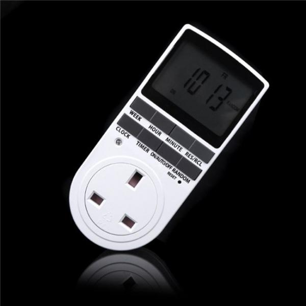 LCD Display Digital Programmable Timer Socket Switch for Household Appliances
