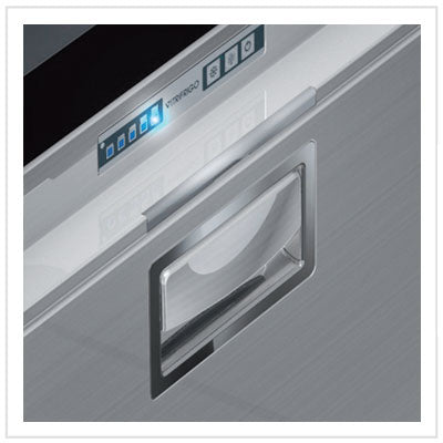 Vitrifrigo DW210IXD1-EXI-1 Stainless Steel Double Drawer Top Freezer with Ice Maker / Bottom Refrigerator