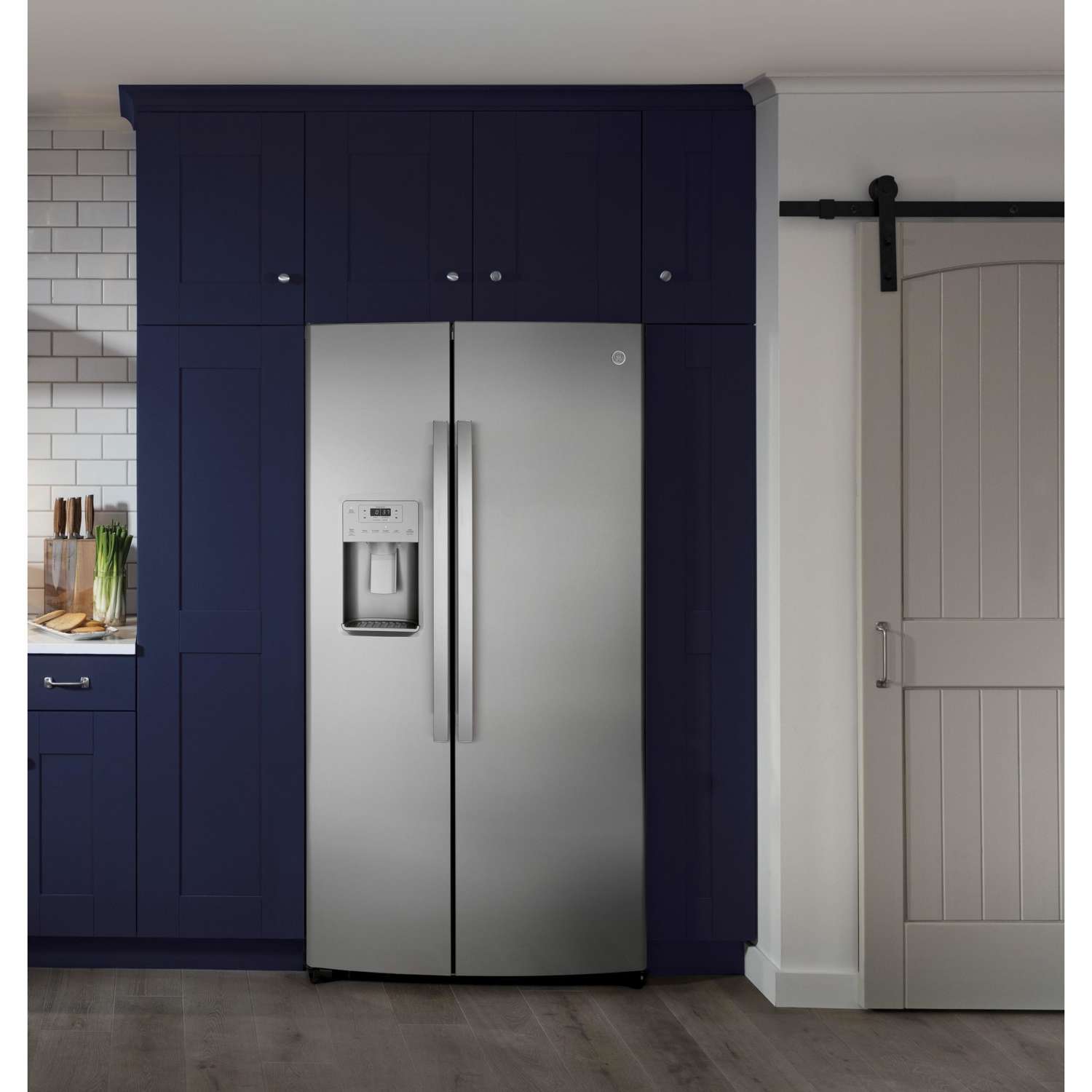 GE 36-inch Counter-Depth Side-by-Side Refrigerator with Water and Ice Dispenser