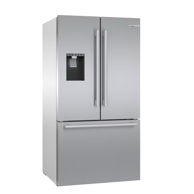 Bosch 500 Series 26-cu ft Smart French Door Refrigerator with QuickIce Pro System