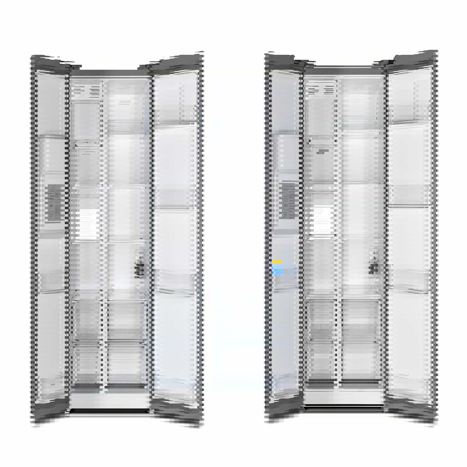 Forno Salerno 36 Side-by-Side 20 Cu.Ft Stainless Steel Refrigerator with Ice Maker