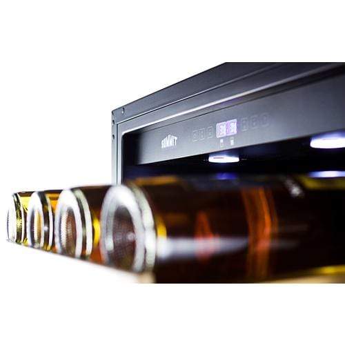 Summit Dual Zone Wine Cellar - SWC1875BCSS for 118 Bottles