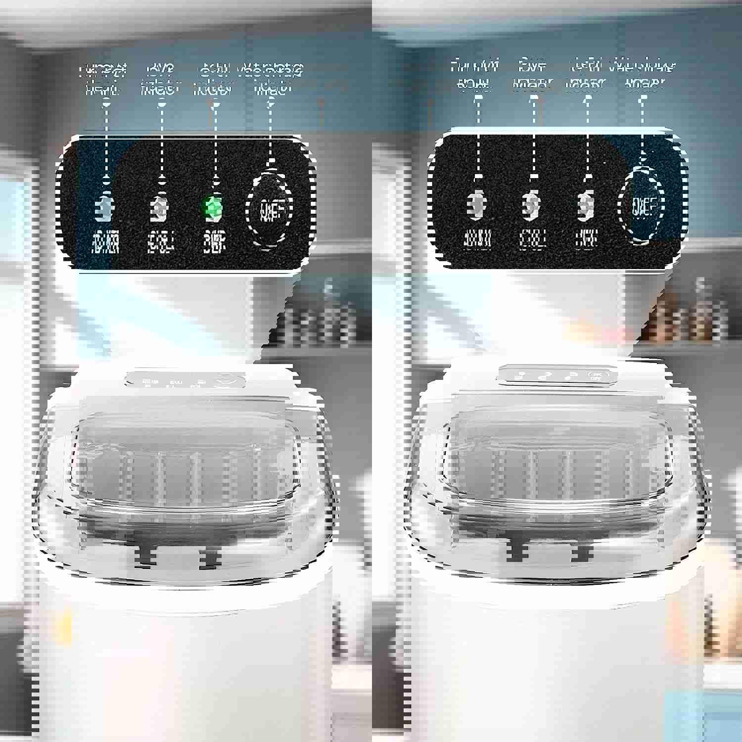 Countertop Portable Ice Maker Machine with Handle, 9 Ice Cubes in 6 Mins, 26Lbs/24H, Self-Cleaning, for Home/Kitchen/Party (White)