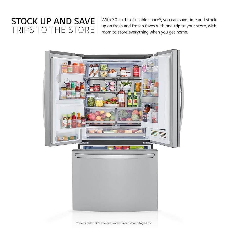 LG Craft IceSmart Wi-Fi Enabled French Door Refrigerator with Dual Ice Maker and Door within Door