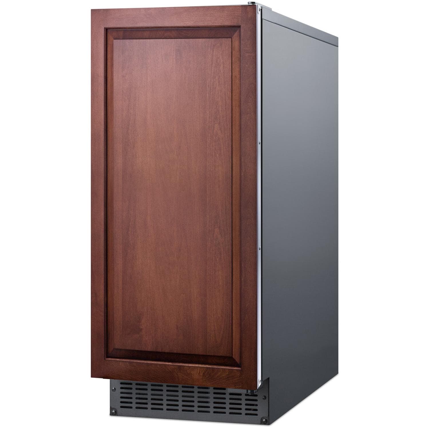 Summit Commercial 62 Lb. 15-Inch Outdoor Rated Clear Ice Maker With Gravity Drain - Custom Panel Ready