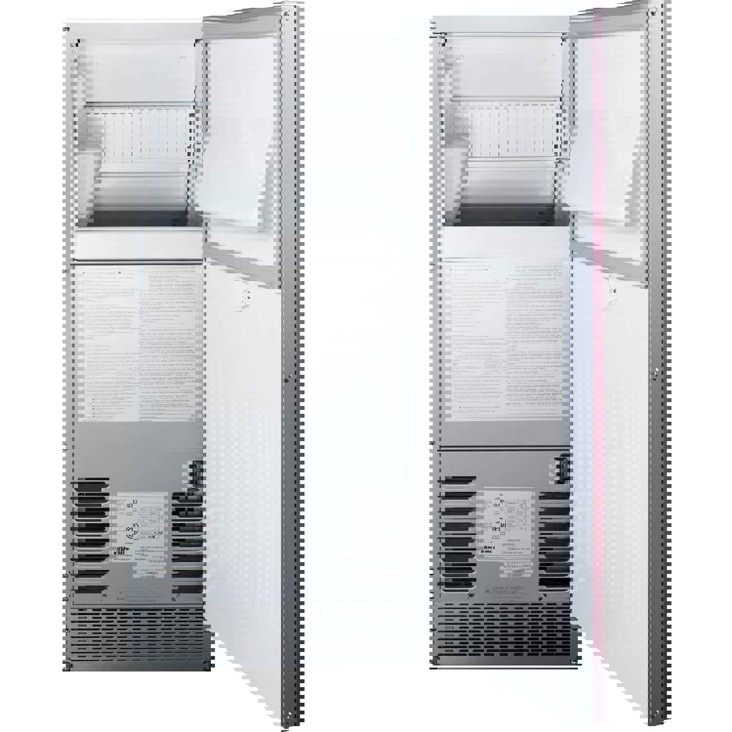 Summit Commercial 62 Lb. 15-Inch Outdoor Rated Clear Ice Maker With Gravity Drain - Custom Panel Ready