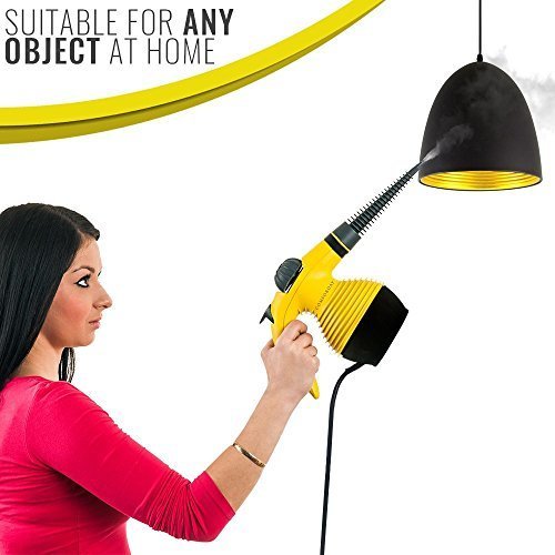 Comforday Multi-Purpose Steam Cleaner with 9-Piece Accessories (Yellow)