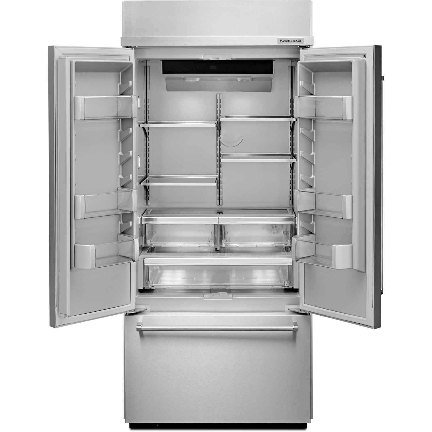 KitchenAid 36-inch, 20.8 cu.ft. Built-in French 3-Door Refrigerator with Internal Ice Maker KBFN506ESS