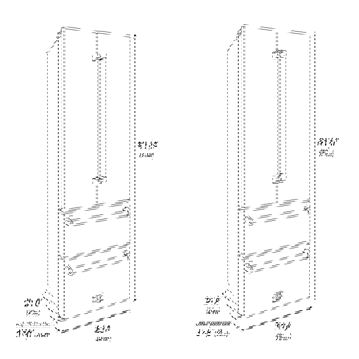 ZLINE 36 In. Autograph 22.5 cu. ft. Stainless Steel Refrigerator with Ice Maker and Gold Accents