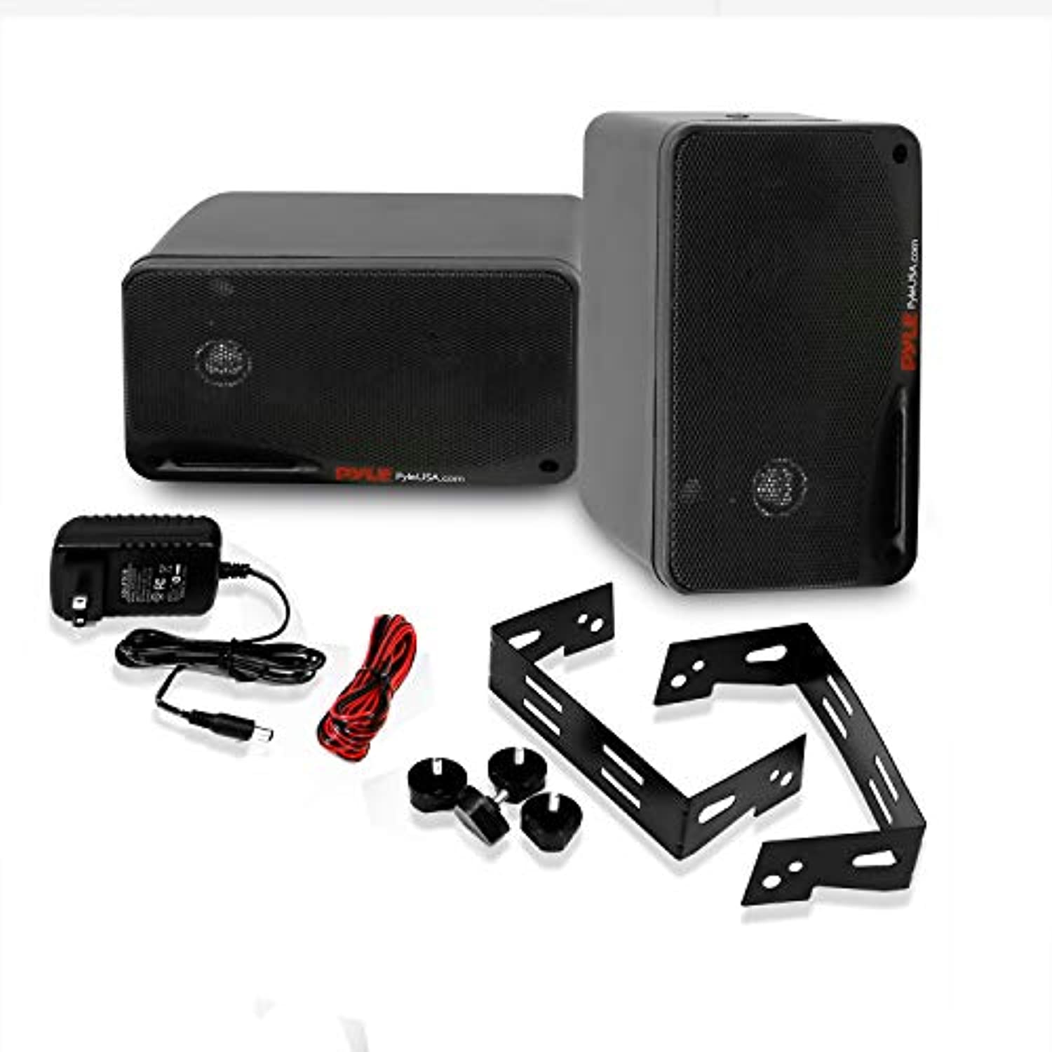 Pyle Outdoor Waterproof Wireless Bluetooth Speaker - 200W Dual Wall Mount System