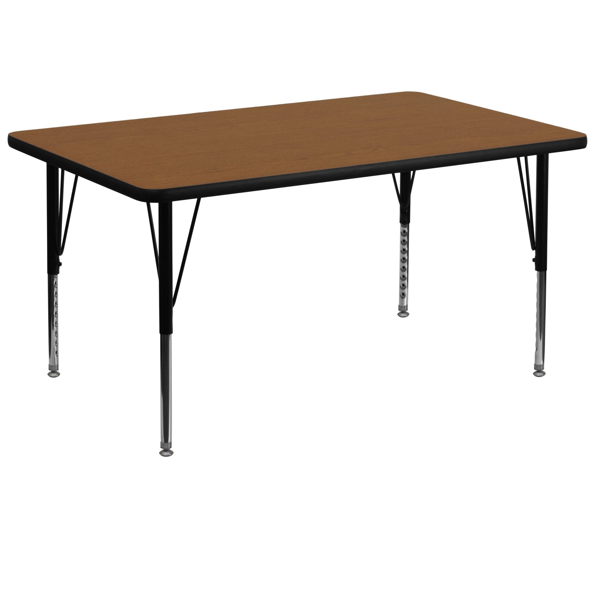 Wren Mobile 36W x 72L Rectangular HP Laminate Activity Table - Standard Height Adjustable Legs