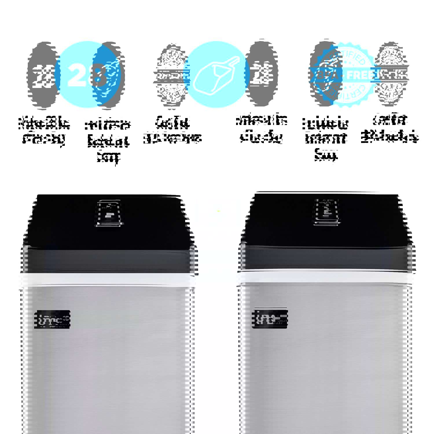Luma Comfort Clear 28lbs. Portable Ice Maker - IM200SS