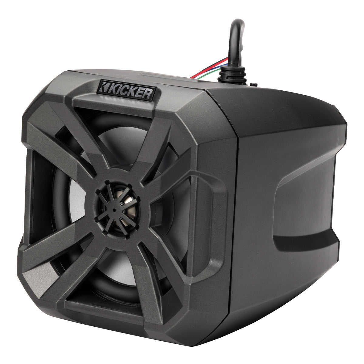 Kicker 48BTCAN65 PowerCan 6.5 Waterproof Bluetooth Speakers with LED Lighting & Wired Remote - Pair