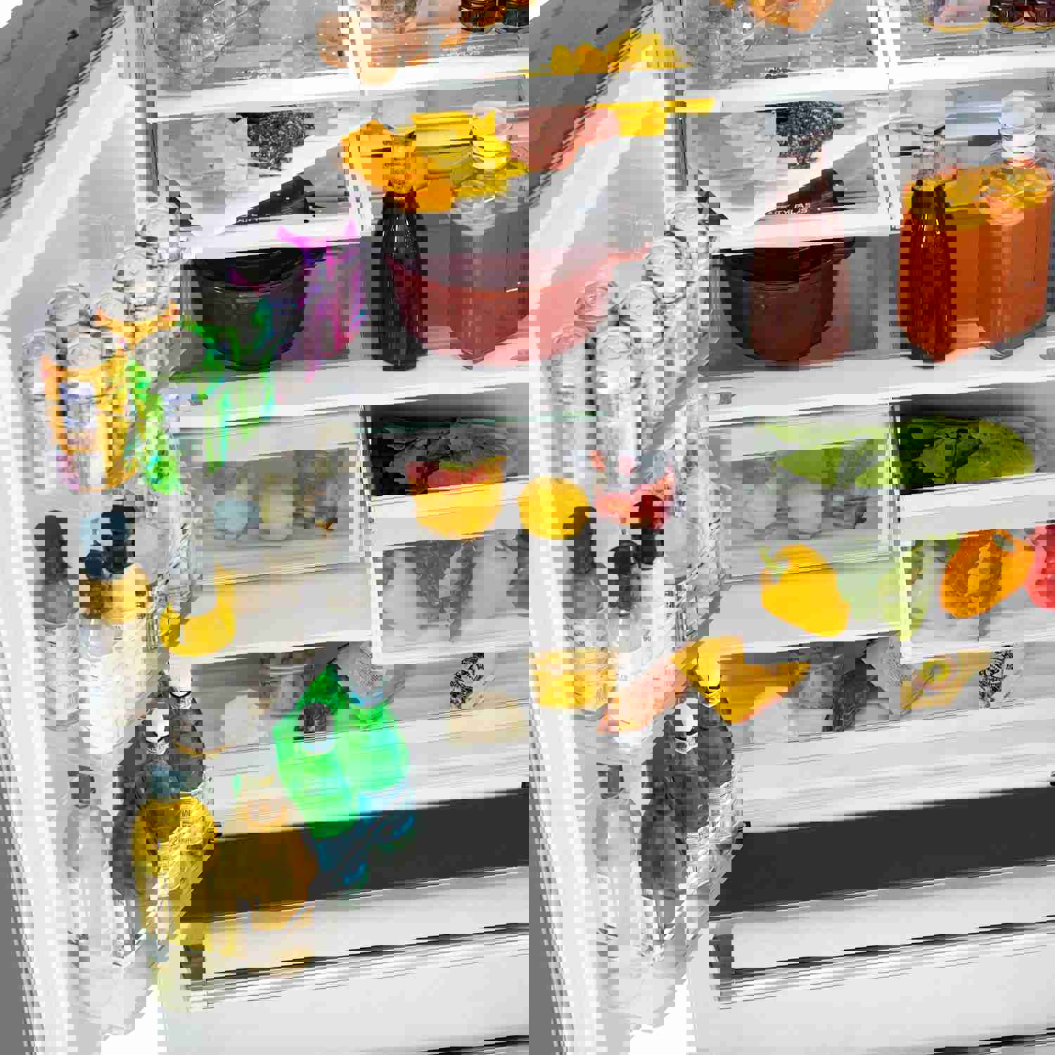 ZLINE 36 In. Autograph 22.5 cu. ft. Stainless Steel Refrigerator with Ice Maker and Gold Accents