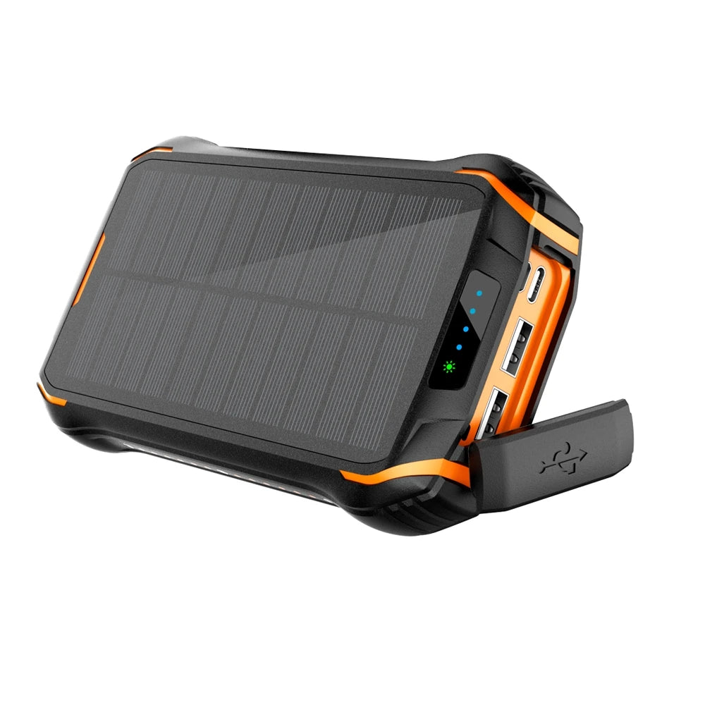 26800mAh Wireless Solar Charger - Portable Large Capacity Solar Power Bank