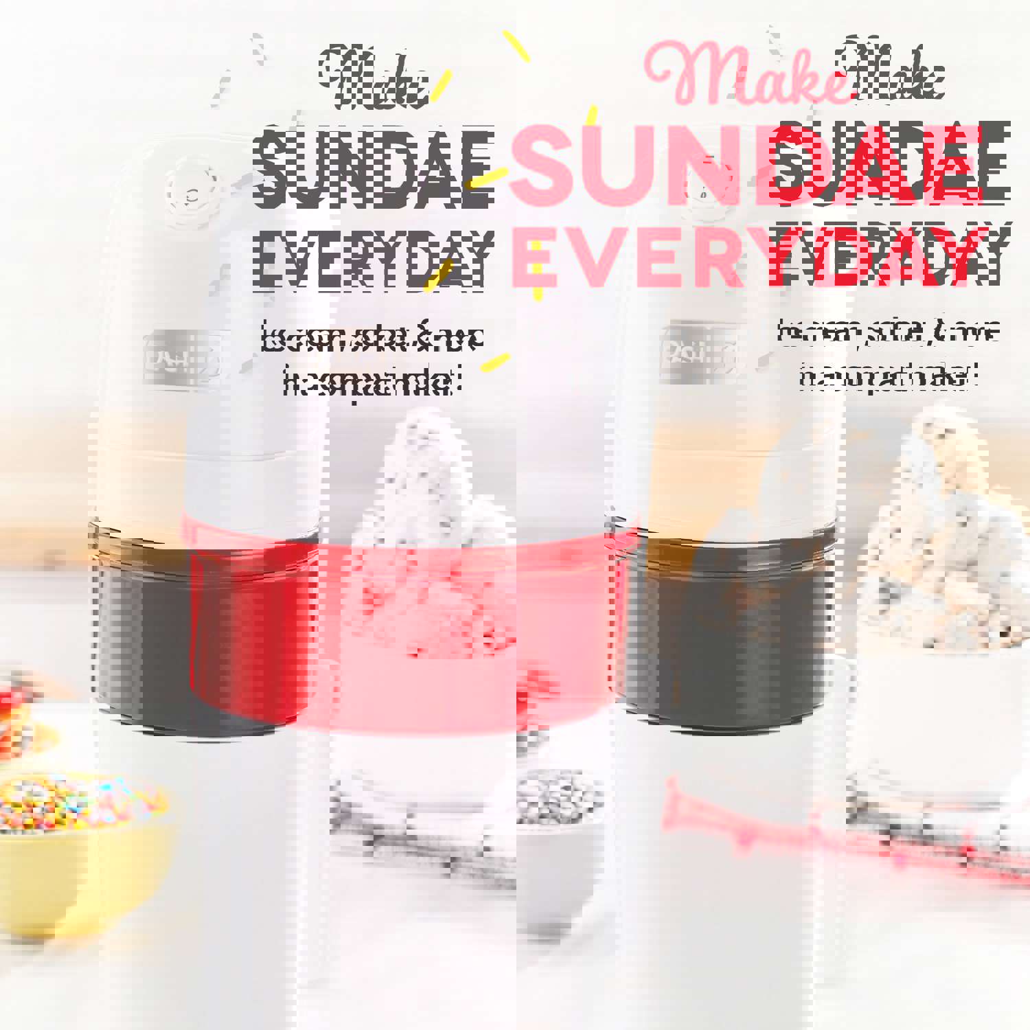 Dash My Pint Ice Cream Maker - Quick & Easy Homemade Single-Serving Ice Cream