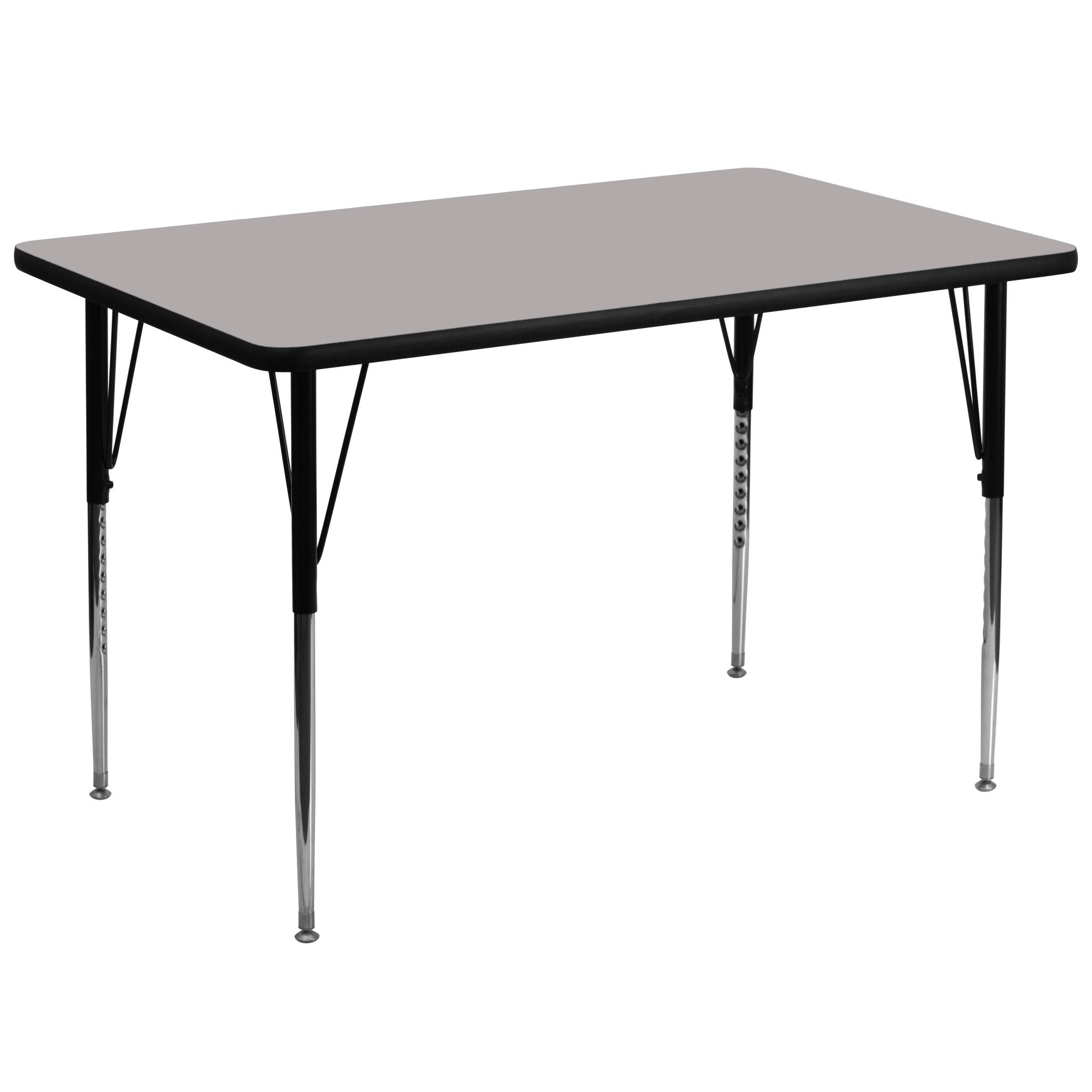 Wren Mobile 36W x 72L Rectangular HP Laminate Activity Table - Standard Height Adjustable Legs