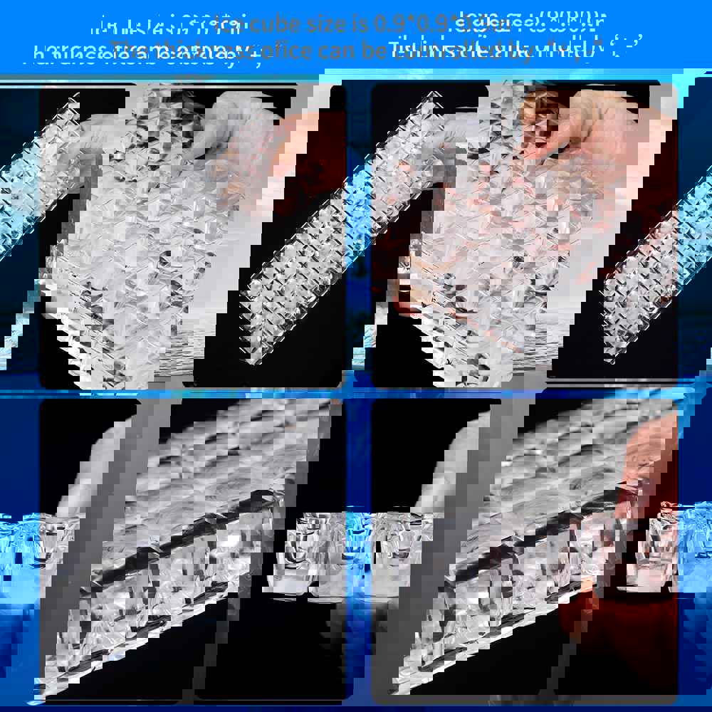 Yescom Stainless Steel Ice Maker 200lbs/24h with Self-sterilizing Nano Blue Light