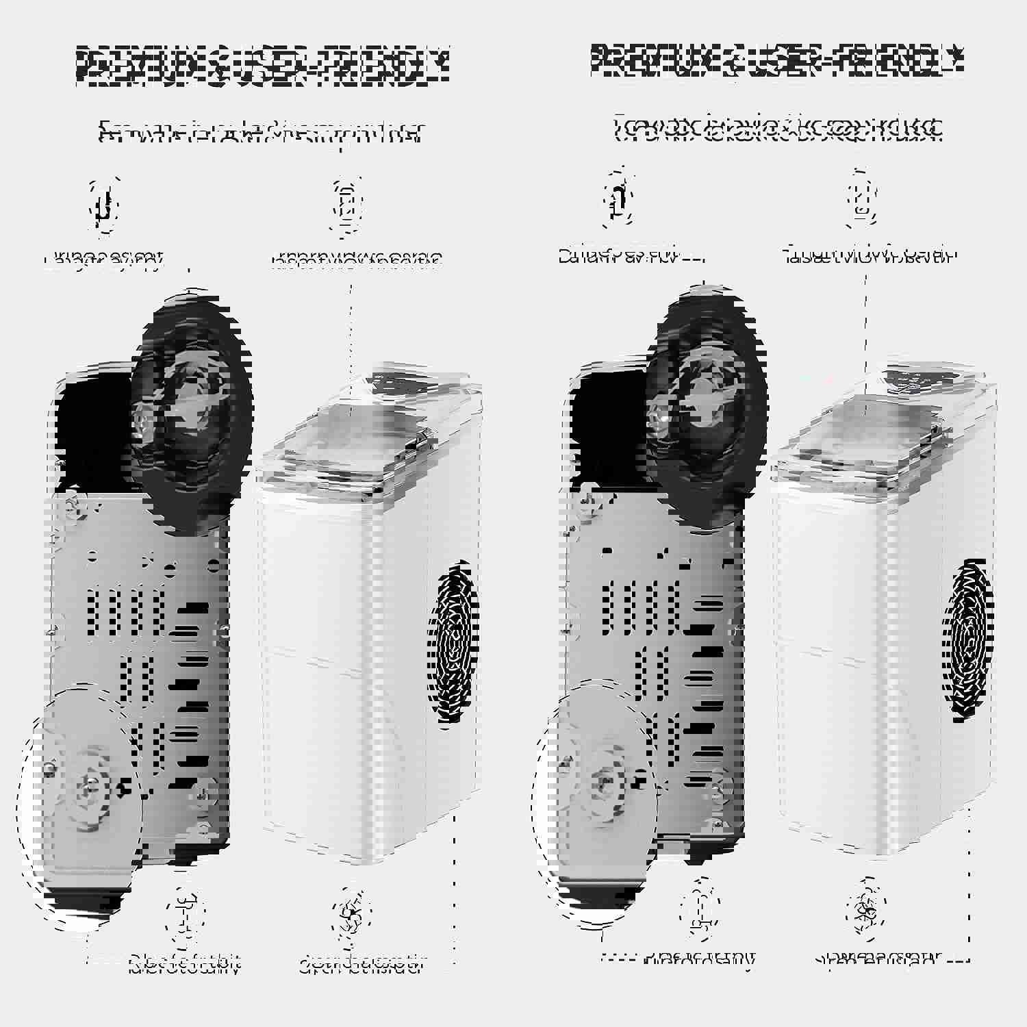 Portable Electric Ice Cube Maker Machine with Self-Cleaning Function, 9 Ice Cubes in 6 Mins, 26Lbs/24Hrs, Includes Ice Bags and Scoop (White)
