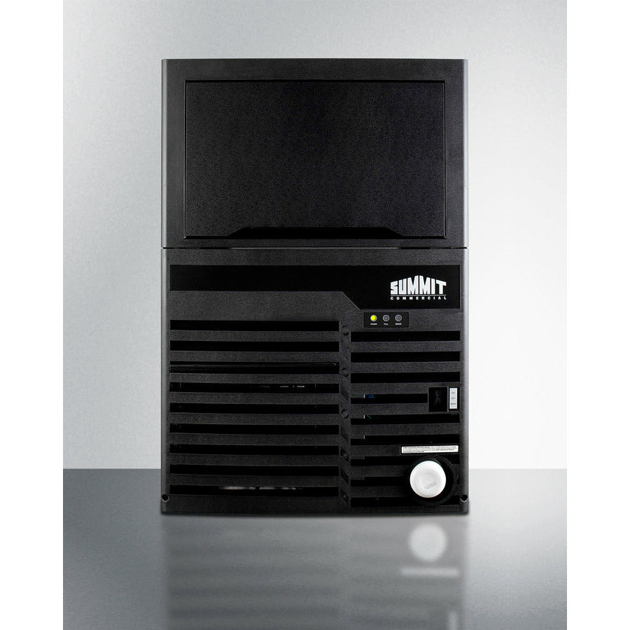 Summit 21 Wide 27 Lbs. Built-In Commercial Ice Maker with 100 Lbs. Daily Ice Production and Water Purification Filter