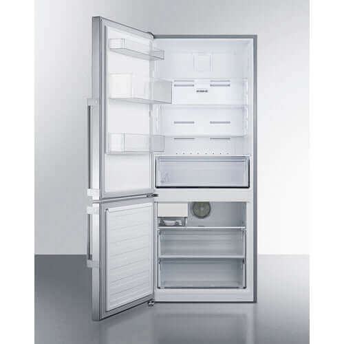 Summit Energy-Efficient Counter Depth Bottom Freezer Refrigerator