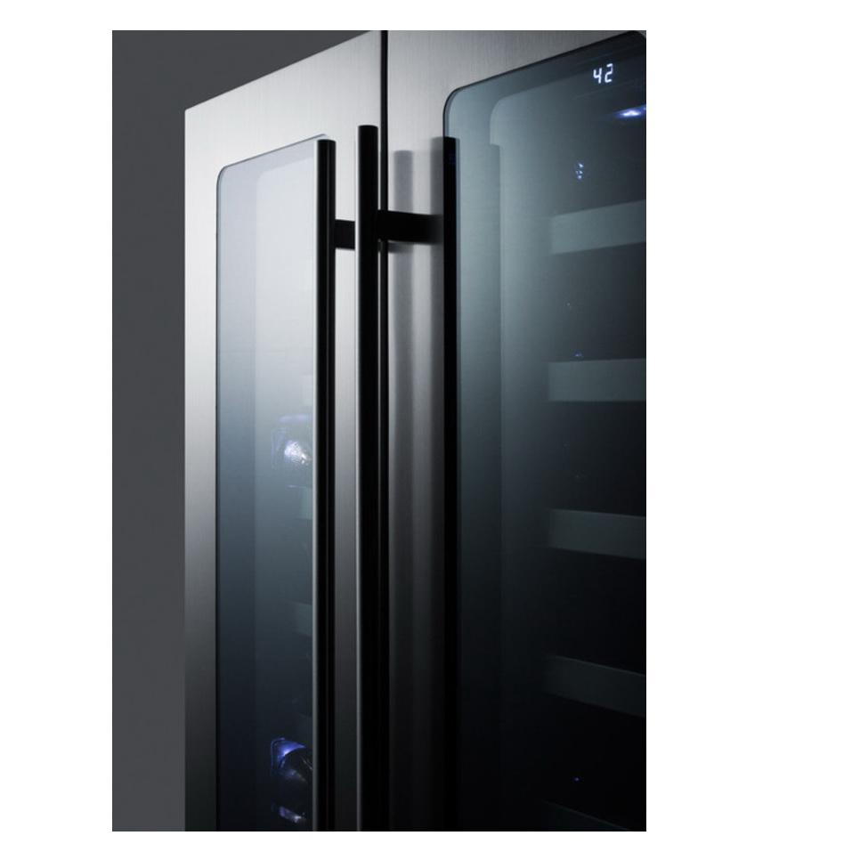 Summit CLFD24WCCSS Energy Efficient Dual Zone Wine Cellar
