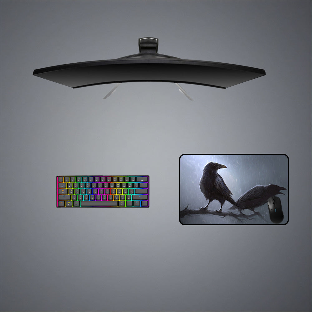 Crows Design M-XXL Size Gaming Mouse Pad - Smooth Surface for Enhanced Accuracy