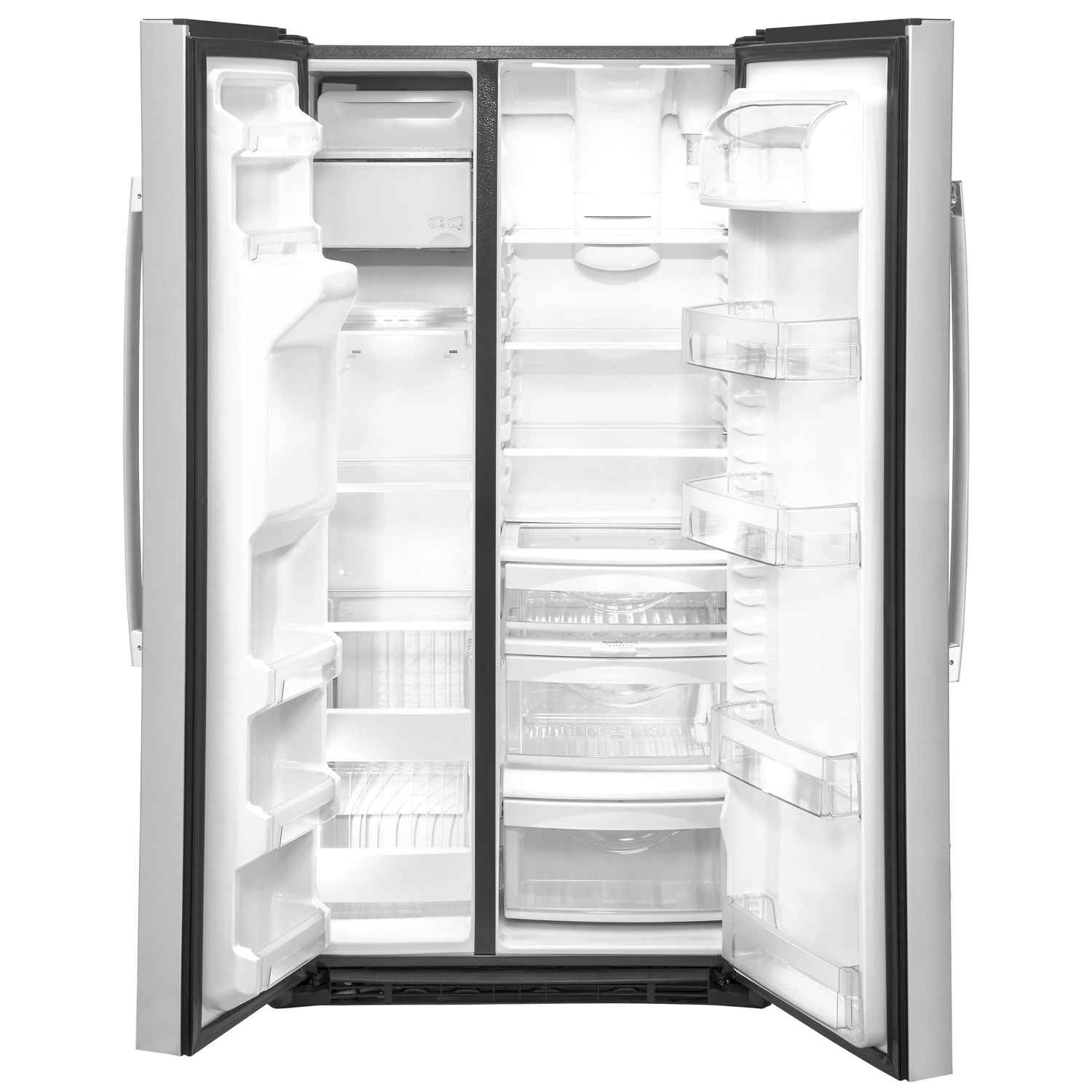 GE 36-inch Counter-Depth Side-by-Side Refrigerator with Water and Ice Dispenser