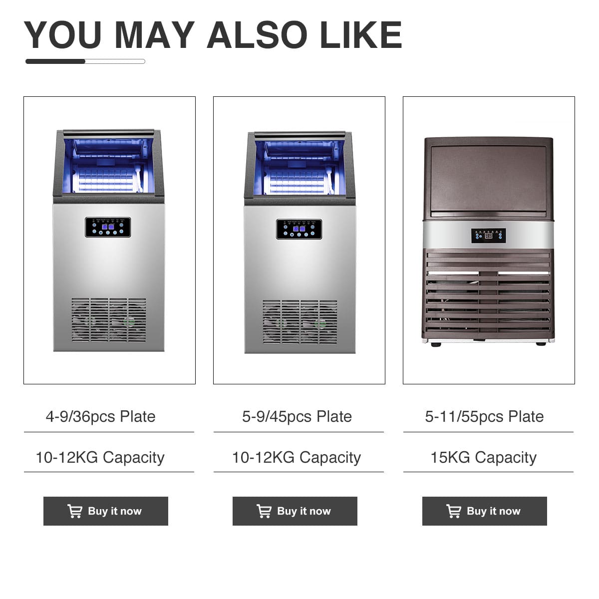 CO-Z Freestanding Commercial Ice Maker Machine, 160 Pounds Ice in 24H