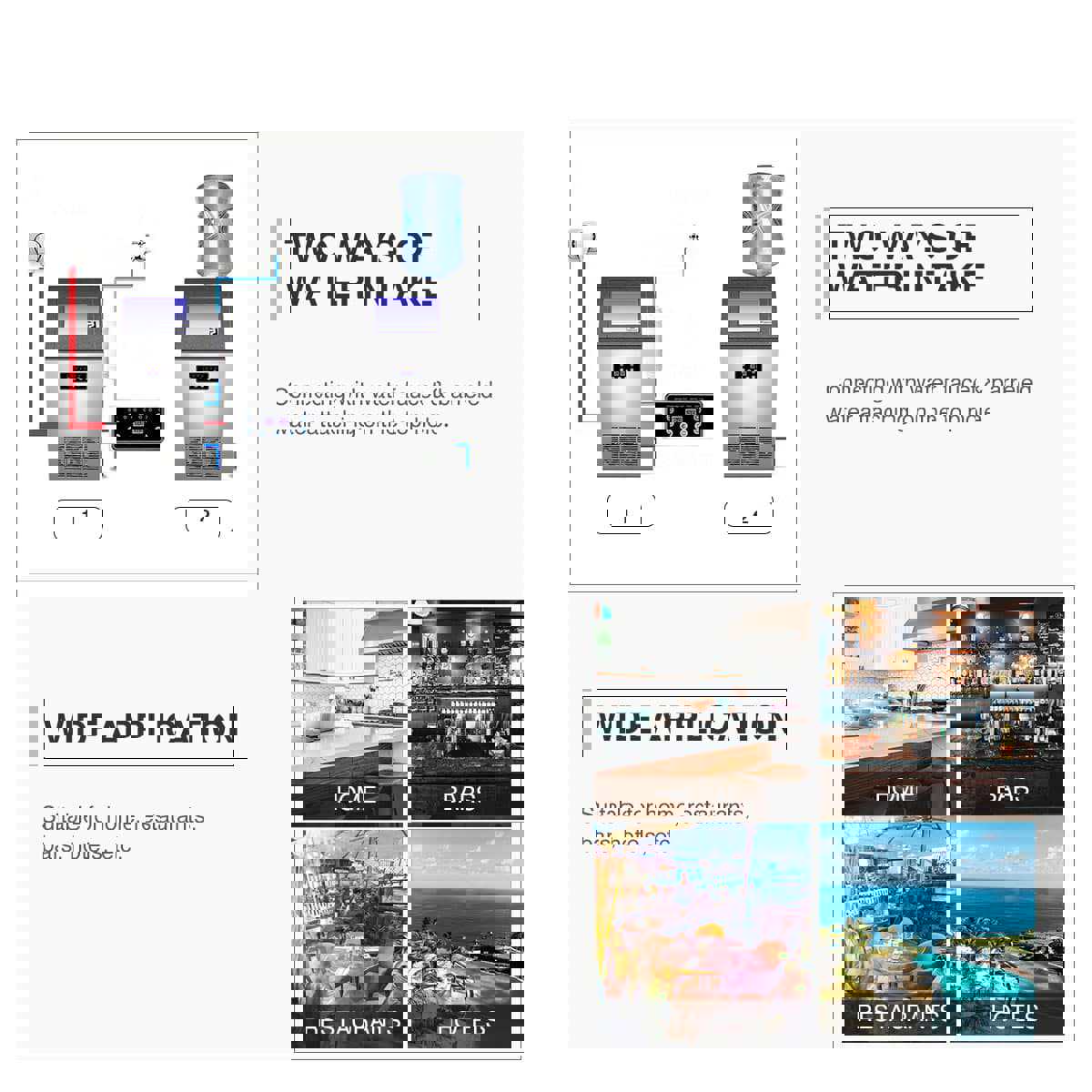 CO-Z Freestanding Commercial Ice Maker Machine, 160 Pounds Ice in 24H