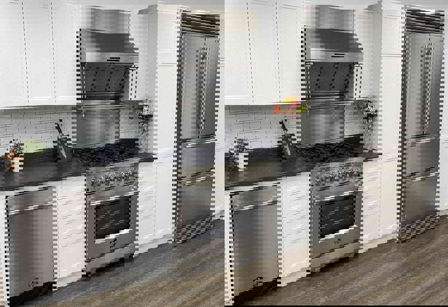 Forno 36-Inch French Door Refrigerator with Double Freezer Drawer and Ice Maker