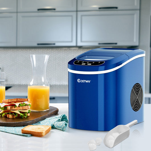 Mini Portable Compact Electric Ice Maker Machine - Navy