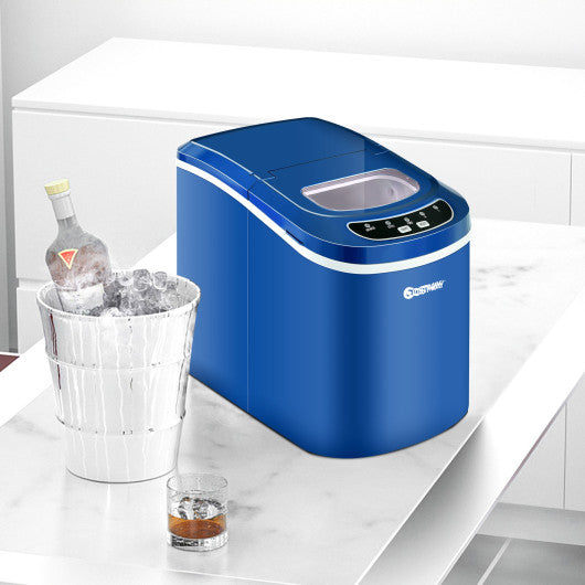 Mini Portable Compact Electric Ice Maker Machine - Navy