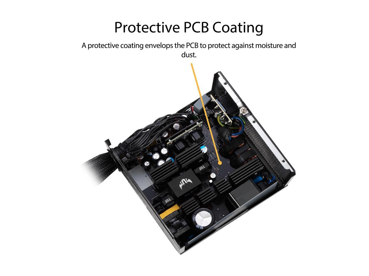 ASUS TUF GAMING 550W Bronze PSU - High-Efficiency Power Supply with Axial-tech Fan Design