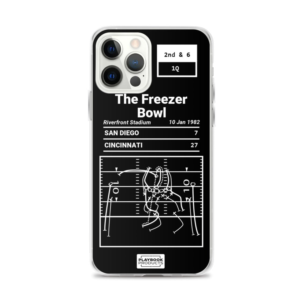 Greatest Bengals Plays iPhone Case: The Freezer Bowl (1982)