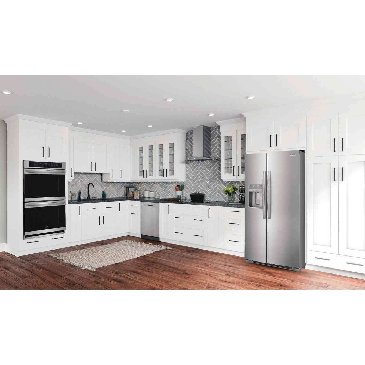 Frigidaire Gallery 25.6-cu ft Side-by-Side Refrigerator with Ice Maker (Smudge-proof Stainless Steel)