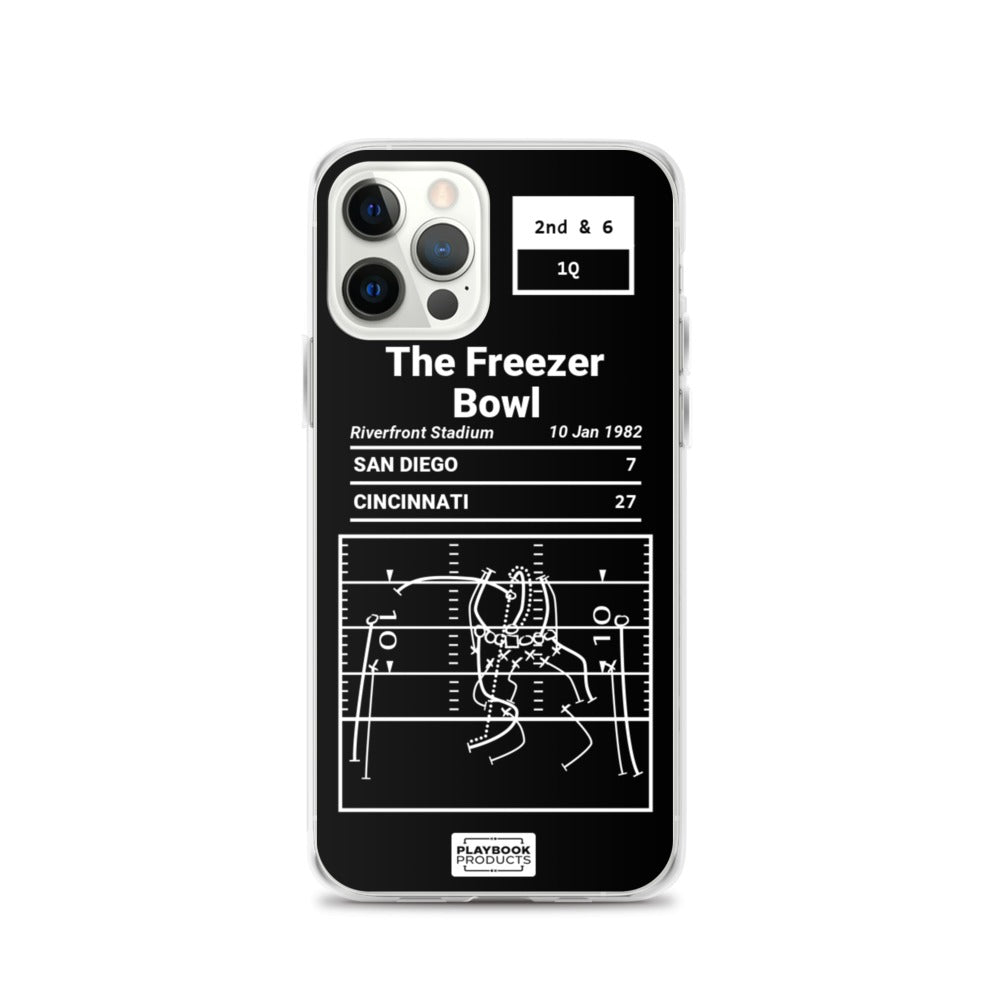 Greatest Bengals Plays iPhone Case: The Freezer Bowl (1982)