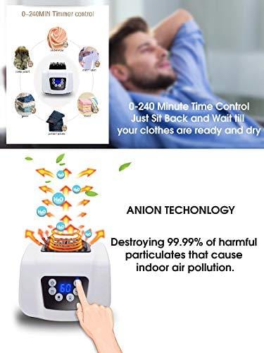 Manatee Portable Clothes Dryer - 1200W, 33 LB Capacity, Energy Saving with Anion Sterilization