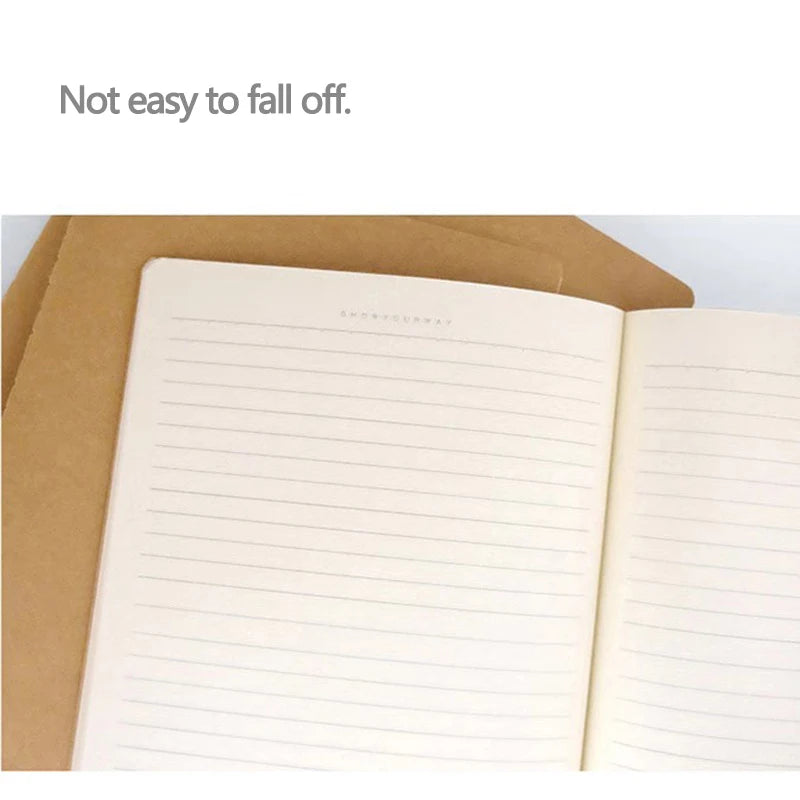 SRline Vintage Diary Notebook - A5 Kraft Paper Cover with Blank/Grid/Lined Pages