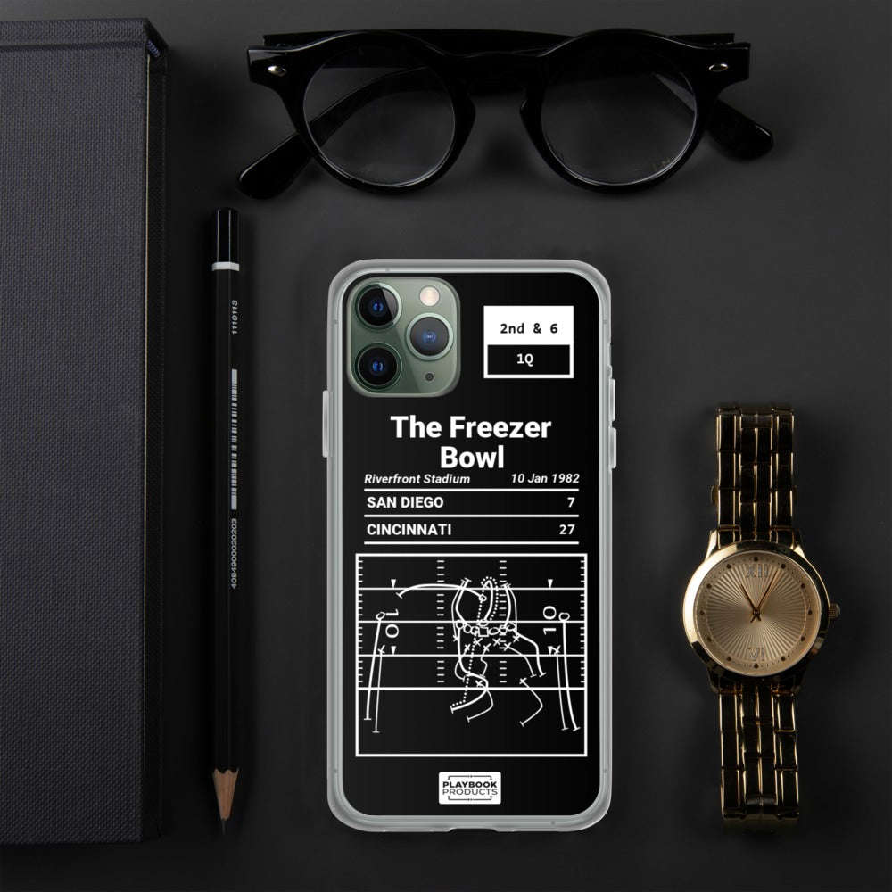 Greatest Bengals Plays iPhone Case: The Freezer Bowl (1982)