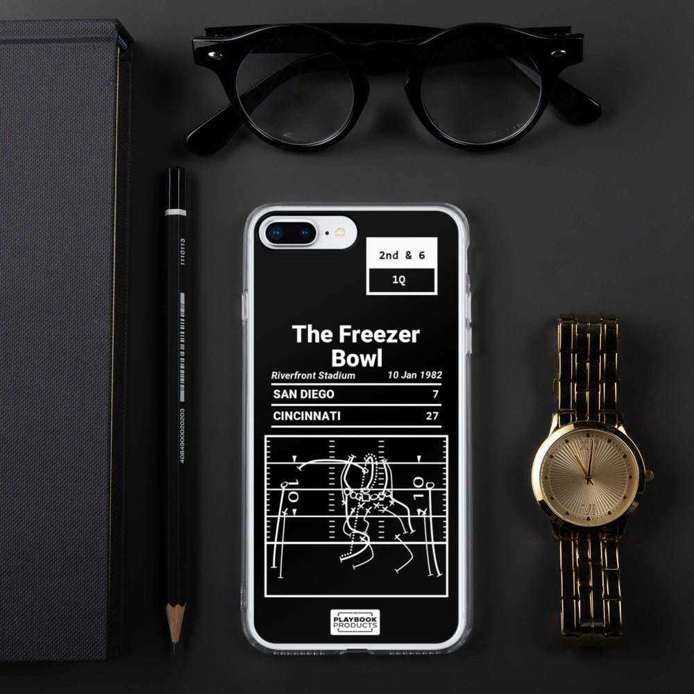 Greatest Bengals Plays iPhone Case: The Freezer Bowl (1982)