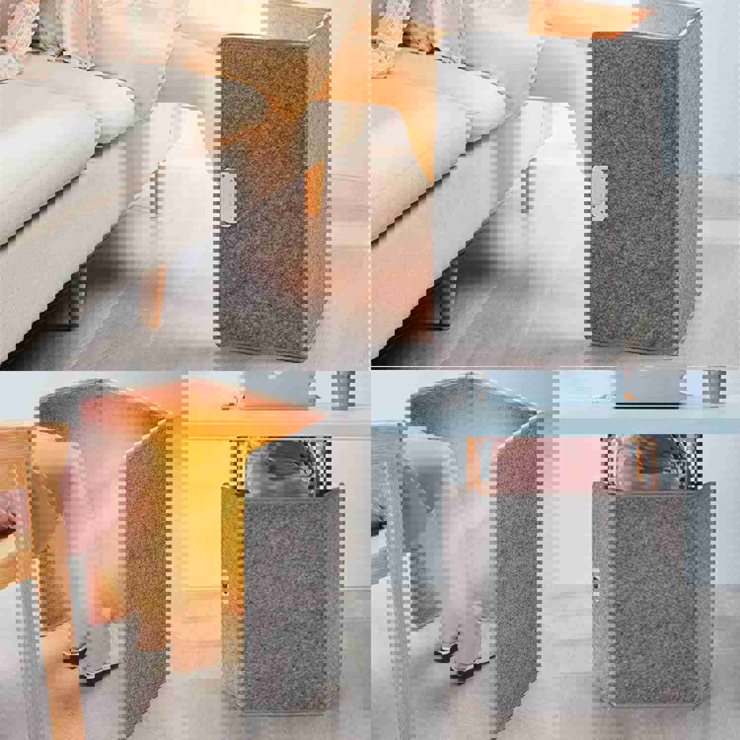 Hotodeal Electric Heated Foot Warmer Under Desk - Adjustable Temperature Space Heater for Indoor Use