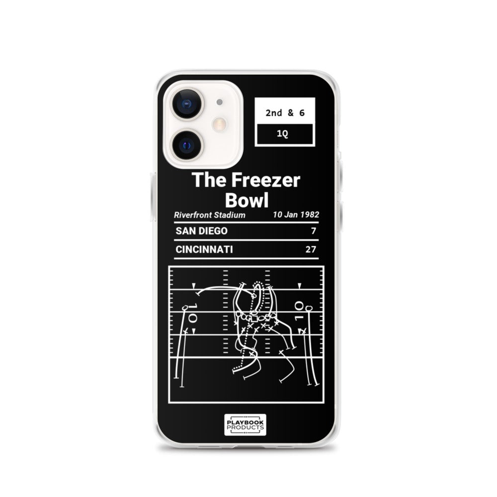 Greatest Bengals Plays iPhone Case: The Freezer Bowl (1982)