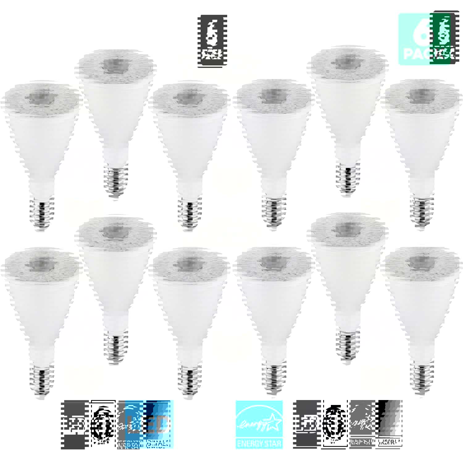 Sunlite LED PAR30S Spotlight Bulb - 10W, Dimmable, Warm White, Energy Star Certified