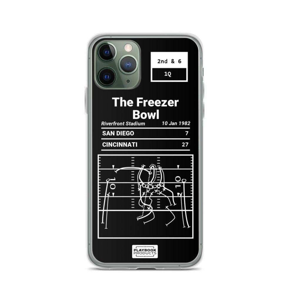 Greatest Bengals Plays iPhone Case: The Freezer Bowl (1982)